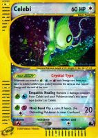 Skyridge Cystal Celebi *rare