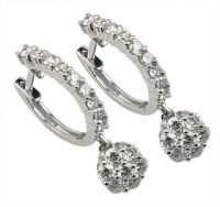 18k yellow or white gold jewellery diamond studded