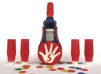 Confetti High Fives! The FiestaFive - Reloadable, Biodegradable, Colorful, Customizable