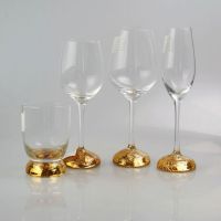 gold-plating decorative drinking stemware set