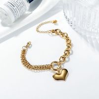 Fashion Stainless Steel Hearts Bracelets