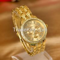 High Quality Gold Rose Gold Silver Watches Japan Quartz Movement