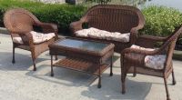 Outdoor rattan furniture set