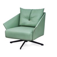 Stainless Steel Base Leisure Swivel Sofa