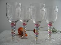 Beaded Stem Glass