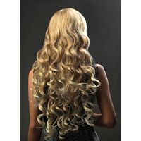 PerÃÂ¼cke lang blond in groÃï¿½en Locken aus Kanekalon -- dicht XC96-27T613