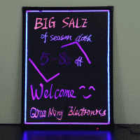 2014 New Product Fluorescent Led Writting Board for advertising CE&amp;amp;amp;ROHS Certificate Factory Direct