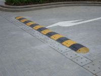 high quality rubber, PVC/cast steel speed bump, sleeping policeman