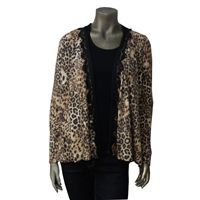 JUNIOR ANIMAL PRINTED CARDIGAN TOP