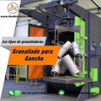 Hook type shot blasting machine