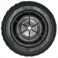 8.00-1.75 FLAT FREE solid tire rubber wheel for hand truck, wheelbarrow, garden cart, trolley