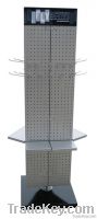 socks metal display rack/metal handware display rack/three-sided displ