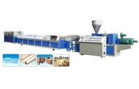 PVC, PE and PP Wood Plastic Profile Bar Production Line