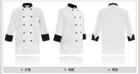 Unisex White Long Sleeve Chef Jacket