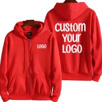 High Quality 100% Cotton Zip Neck Hoodie Sweatshirts Letters 3d Puff Printing Men&#039;s Full Zip Up Hoodie Logo