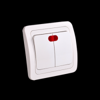 european wall switch with light