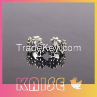 Antique Silver 925 Solid Flower Adjustable