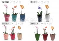 Glazed ceramics orchid flower planter with competitive price