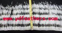 2ply Burnt Ostrich Feather Fringe Sewn