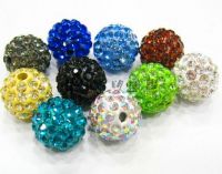 8MM Granos Cristalinos De Moda, Bola