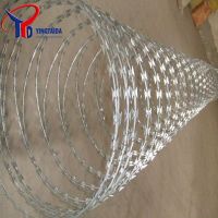 Galvanized Concertina Razor Barbed Iron/Steel Wire Supplier