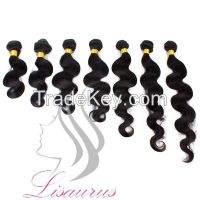 Lisaurus-J Wholesale Price Brazilian Hair with Closure Brazilian Body Wave Real Hair Natural Black Hair Extension