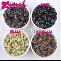 wholesale price high quality hair extension tools silicone micro ring 1000pcs/bottle