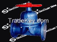 Lined diaphragm valve