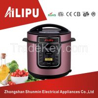 CE/CB/RoHS/ETL approved 5.0L or 6.0L electric pressure cooker/portable rice cooker/soup cooker with 24hours preset function