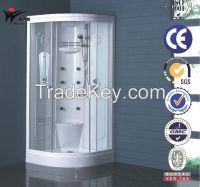 sector arc curved shape sliding glass door shower cubicel unit