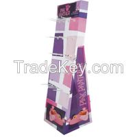 Attractive Cardboard Hanging Hook Display Stand for jewelry