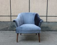 Modern Classic Solid Wood Leg Velvet Living Room Leisure Armchair