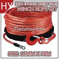 Red Color Warn Winches Rope With