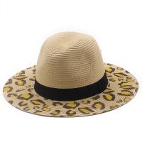 &acirc;��Landfond accessory Fashion Ladies leopard straw hat