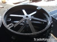 Cement filled manhole rings