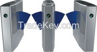 Automatic Pedestrian RFID Remote Control Wing Gate Turnstile in Metro Station, Airport and Business Plaza(Single Motor)