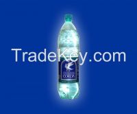 Natural artesian bottled water with silver