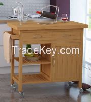 Hotsale bamboo Kitchen trolley