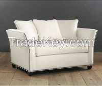 High Quality White Fabric Hotel Recliner