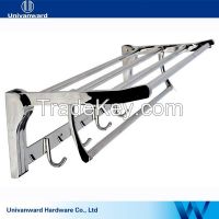 chromed polished 304 stainless steel folding towel rack towel hanger
