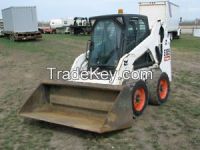 Used 50hp Diesel Engine 750kg WS50 Hydraulic Bobcat Skid Steer Loader With Grapple Fork