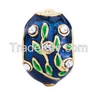 Hand Enameled Metal Easter Faberge Egg