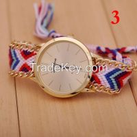 JW689 Geneva Handmade Braided Quartz Women Watches