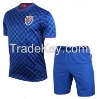 100% polyester o-neck soccer jerseys with breathable fabric