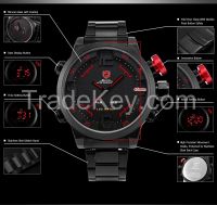 SHARK Analog Alarm Digital LED Sports Men's Wrist Watc