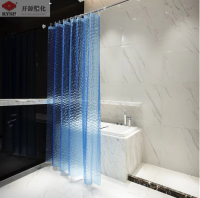 Clear Waterproof  3D PEVA Shower Curtain