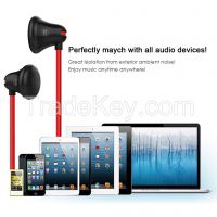 BALDOOR E100 In Ear Headphones Earphones with 3.5mm headphone jack Black