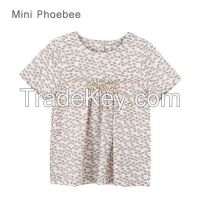 Yellowish Dandelion Decorated Girls' Cotton T-Shirt