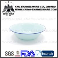 Customized salad fruit mixing soup cereal wash enamel bowl