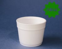 Foam cups and containers made of Expanded Polystyrene (EPS), foam and plastic lids for cups and containers